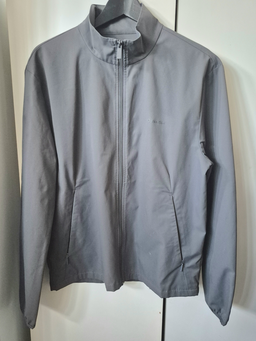 Calvin Klein Men's Slate Gray Lightweight Zip Jacket